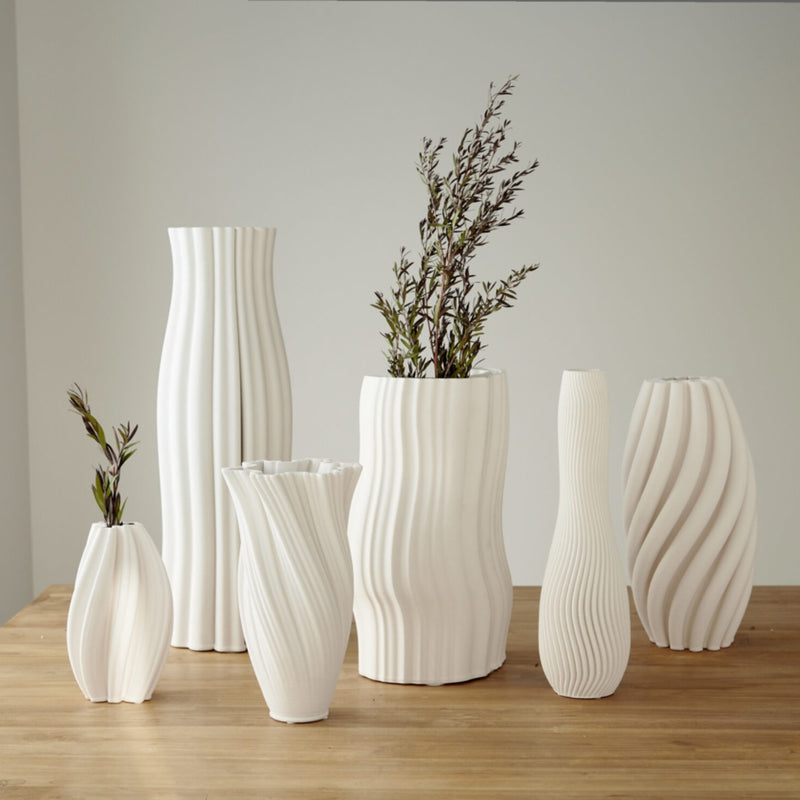 Stella White Vase 29cm