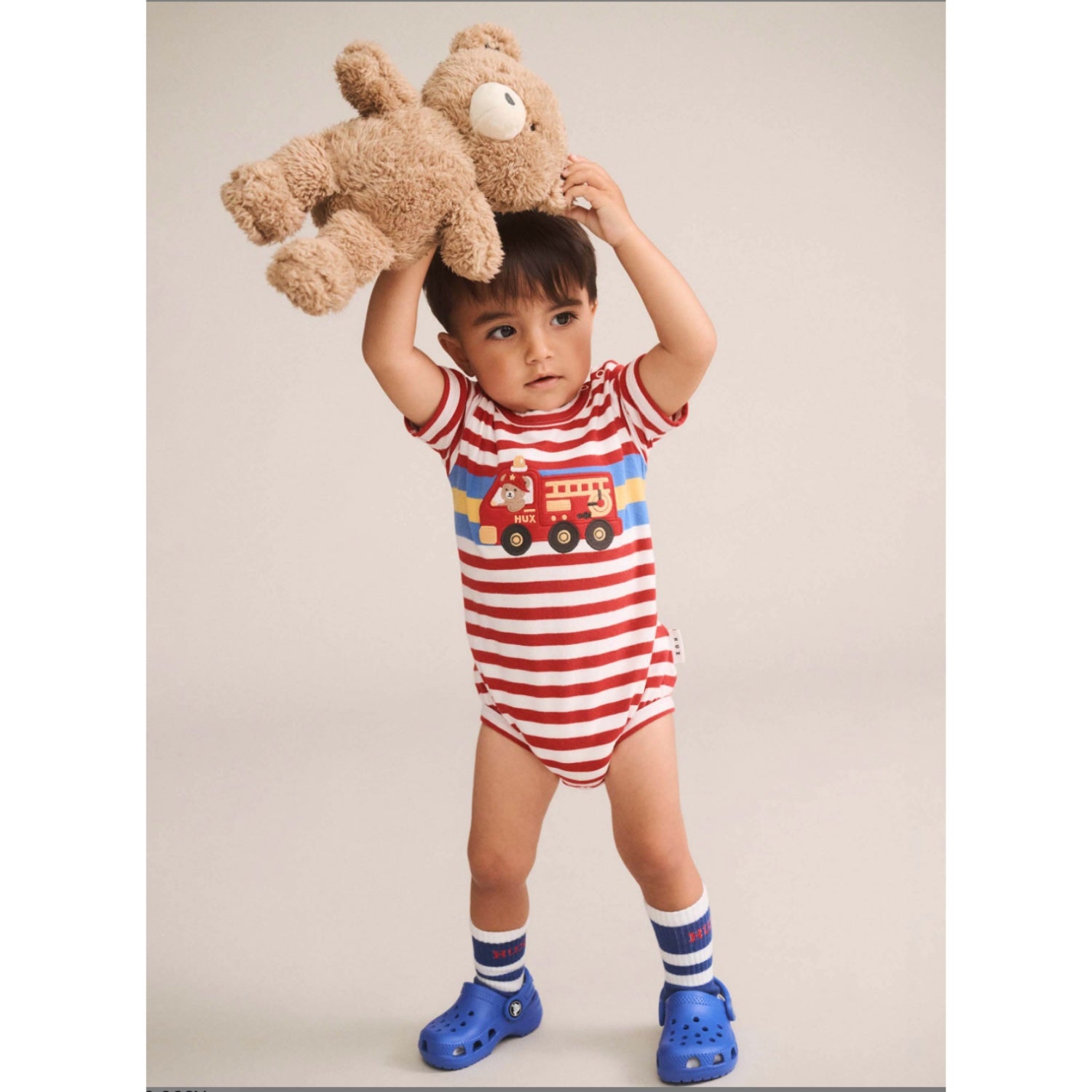 Fireman Stripe Romper