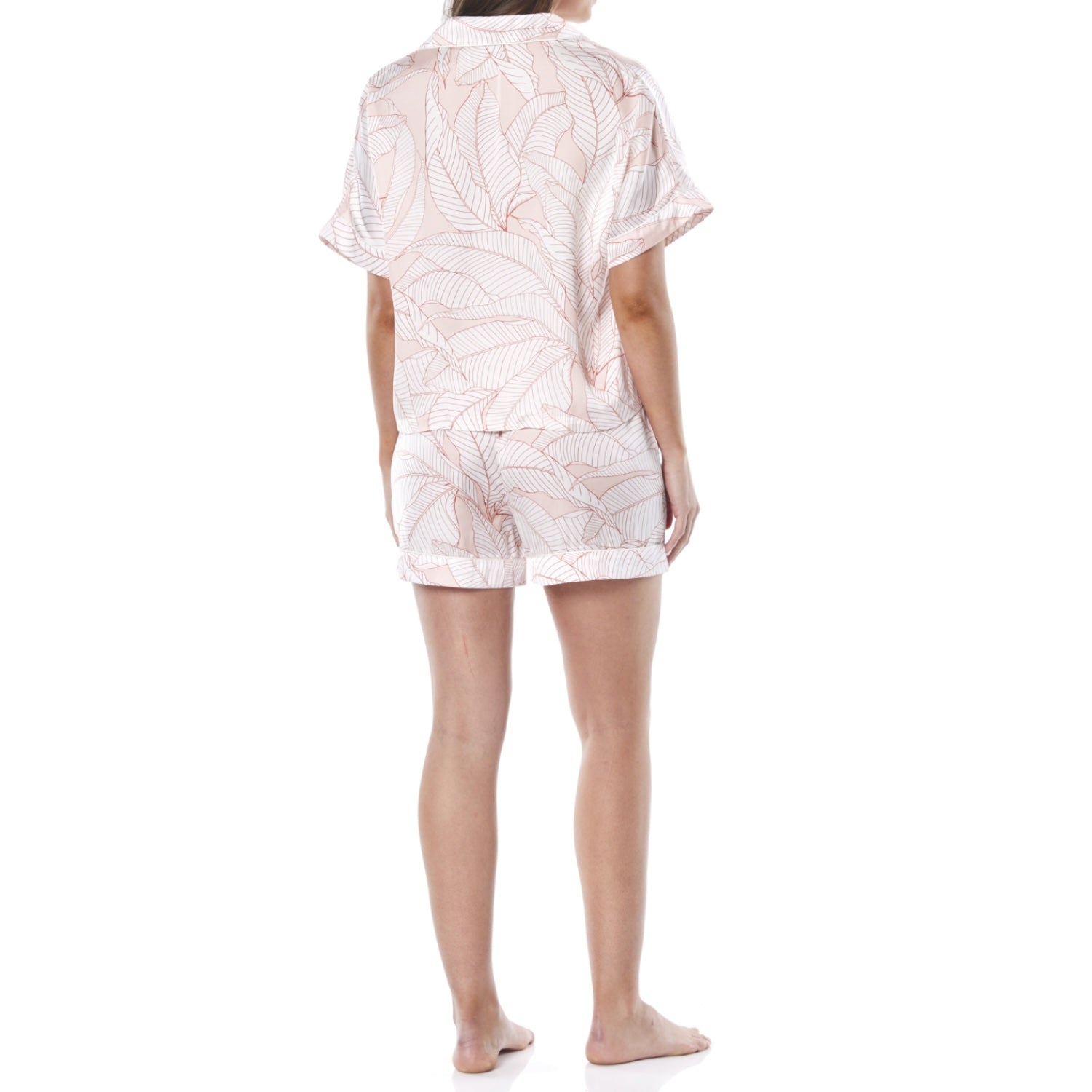 Benita White Orange Satin Pj- Medium