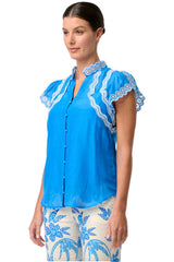 Thalassa Top - Blue Topaz