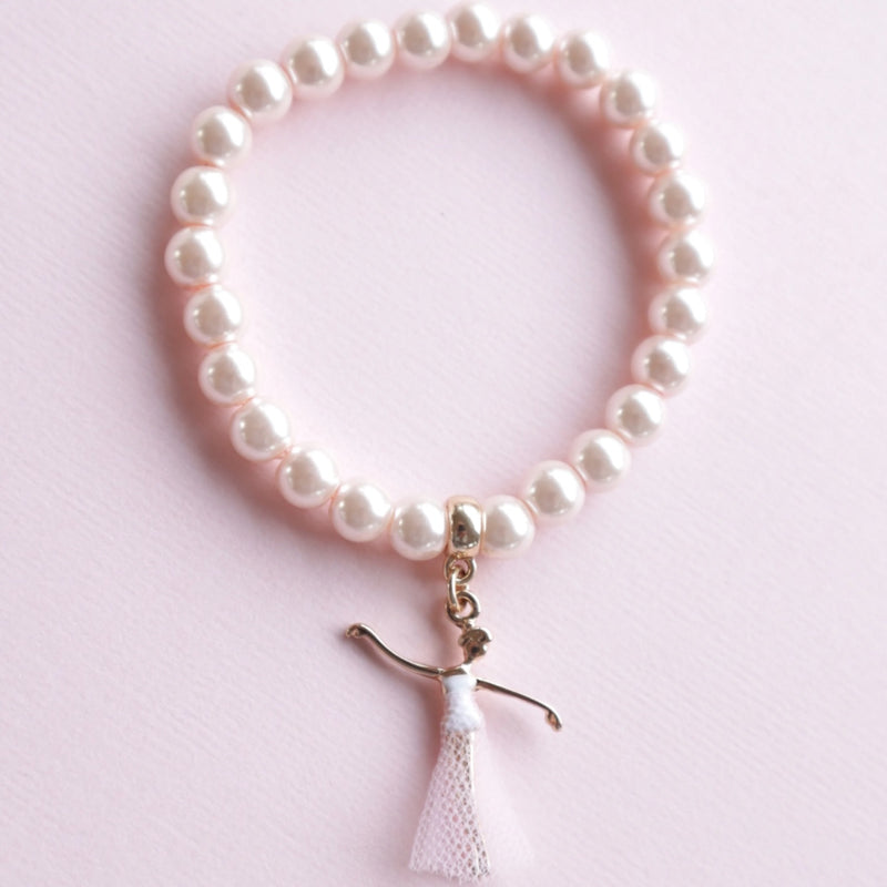 Pink Pearl Bella Ballerina Bracelet