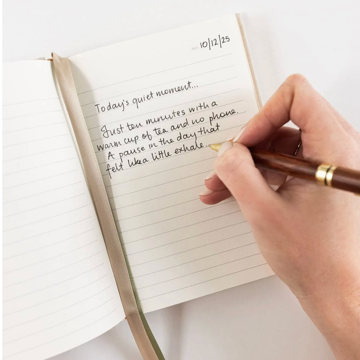 Linen Pocket Journal - Desert Sand