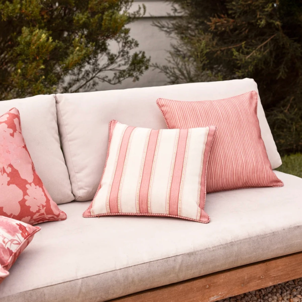 Sailor Cushion 50cm - Pink Stripe