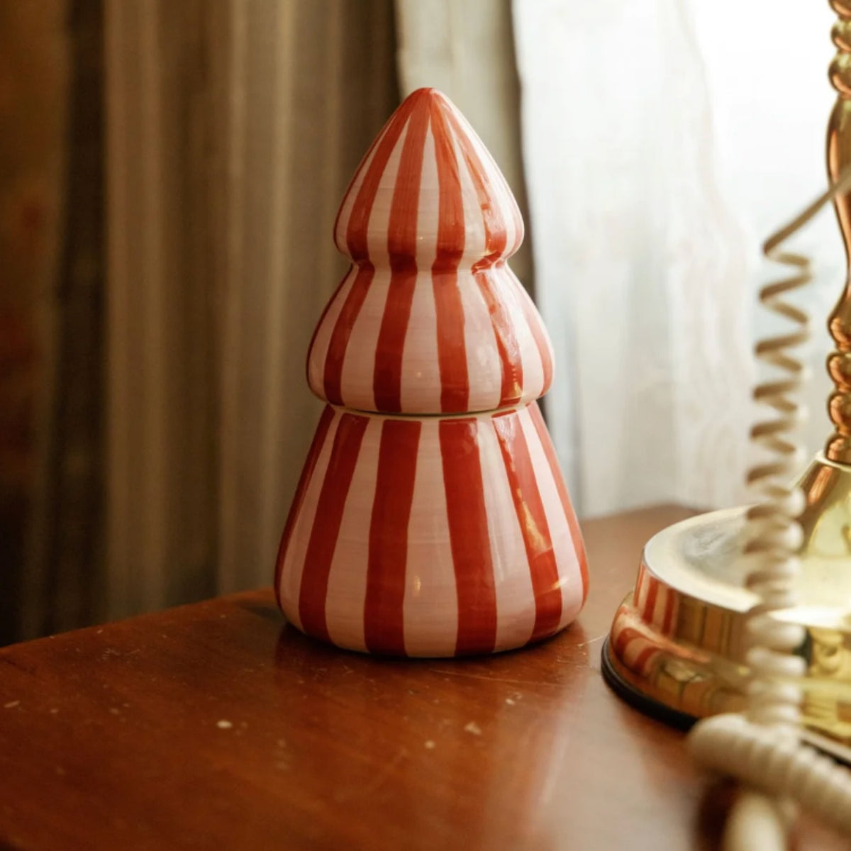9oz Striped Tree - Pink Peppermint