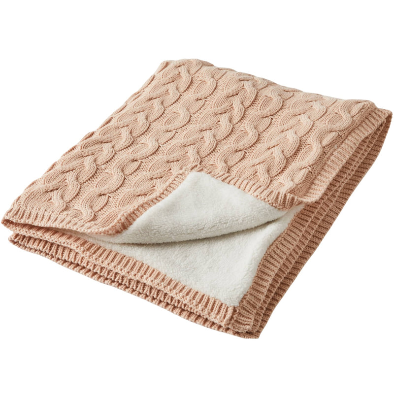 Aurora Baby Blanket - Pink Clay/Cream