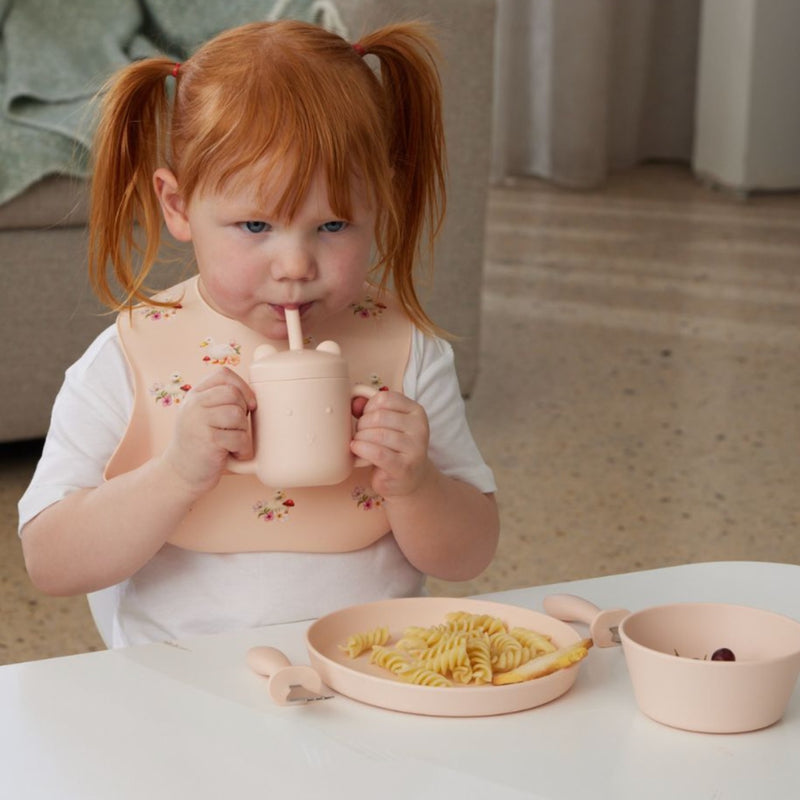 Silicone Sippy Cup - Peach