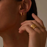Alchemise Hoops (18K Gold Plated)