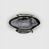 Bristol Raffia Tote Bag - Black