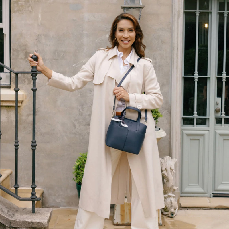 Amelie 2pc Handbag - Deep Navy