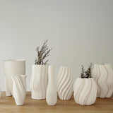 Lila White Vase 32cm