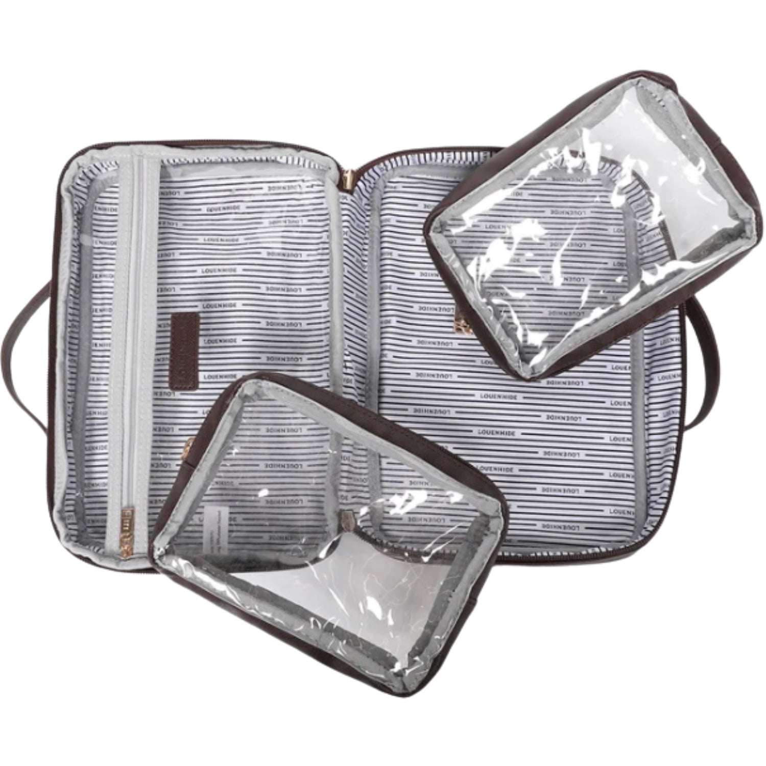 Georgie Cosmetic Case - Chocolate