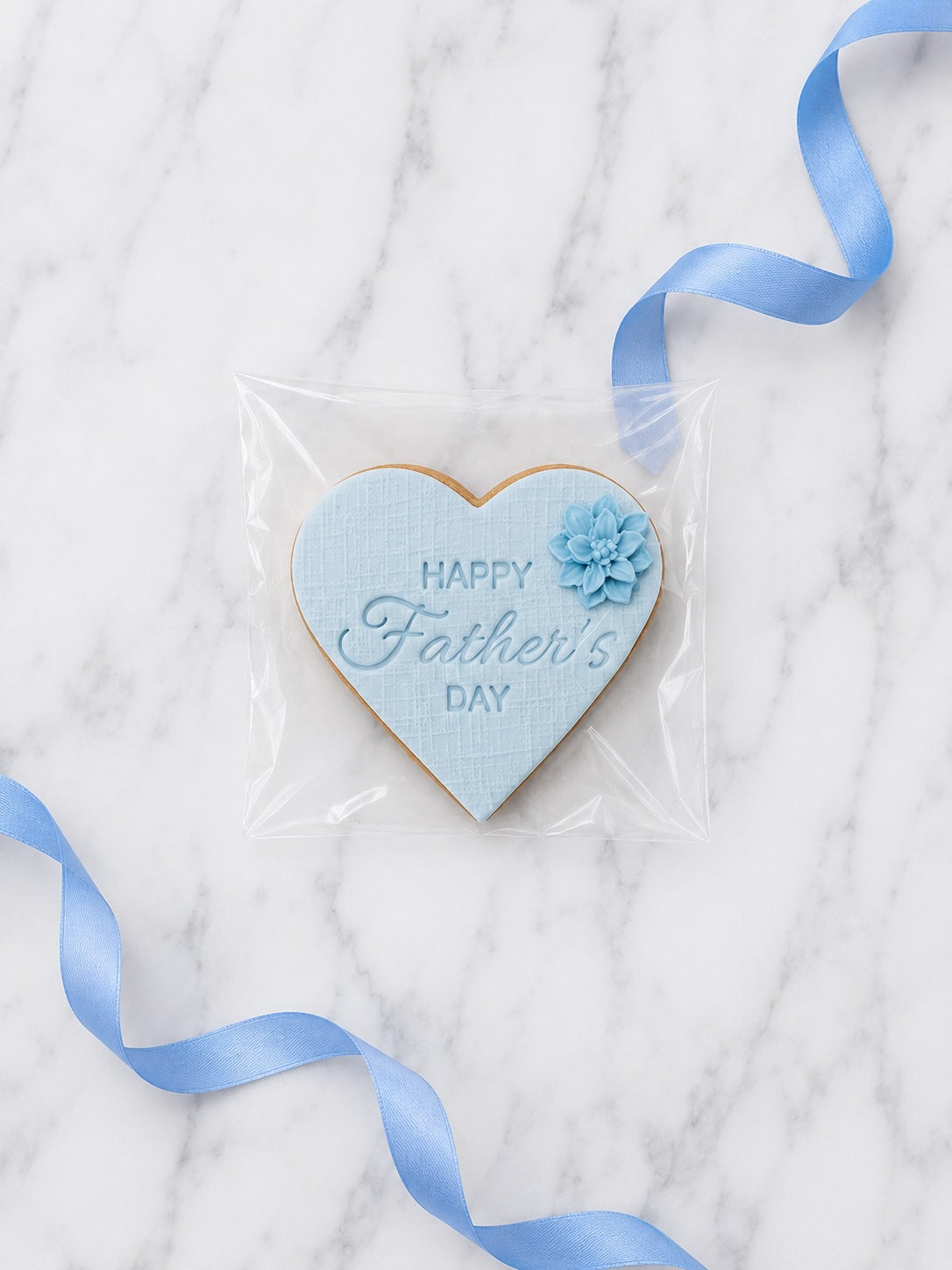 Father's Day Single Heart Cookie