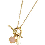 Pure Necklace - Gold/Rose Quartz