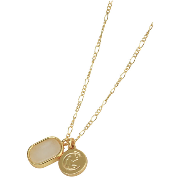 Moonstone Necklace - Gold