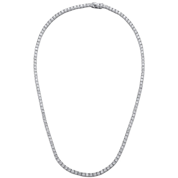 Dani Tennis Necklace - Silver