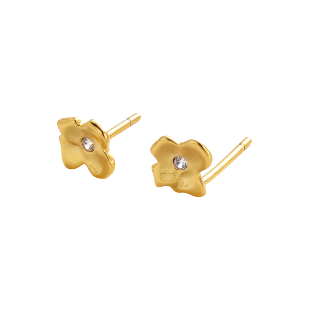 Fleur Stud Earrings - Gold