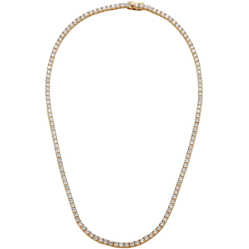 Dani Tennis Necklace - Gold