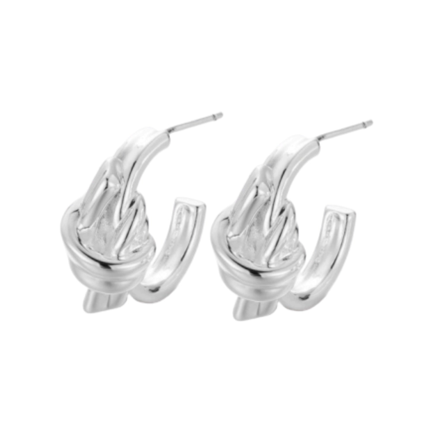 Edie Hoop Earrings - Silver