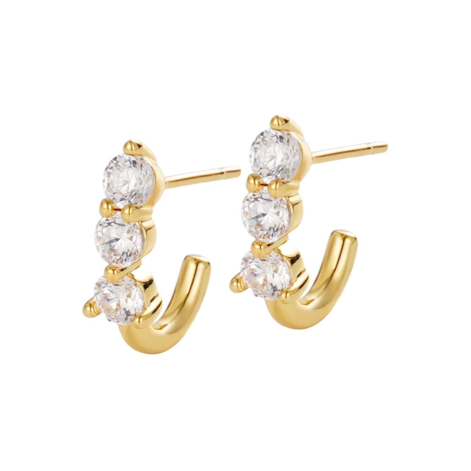 Mara Huggie Earrings - Gold