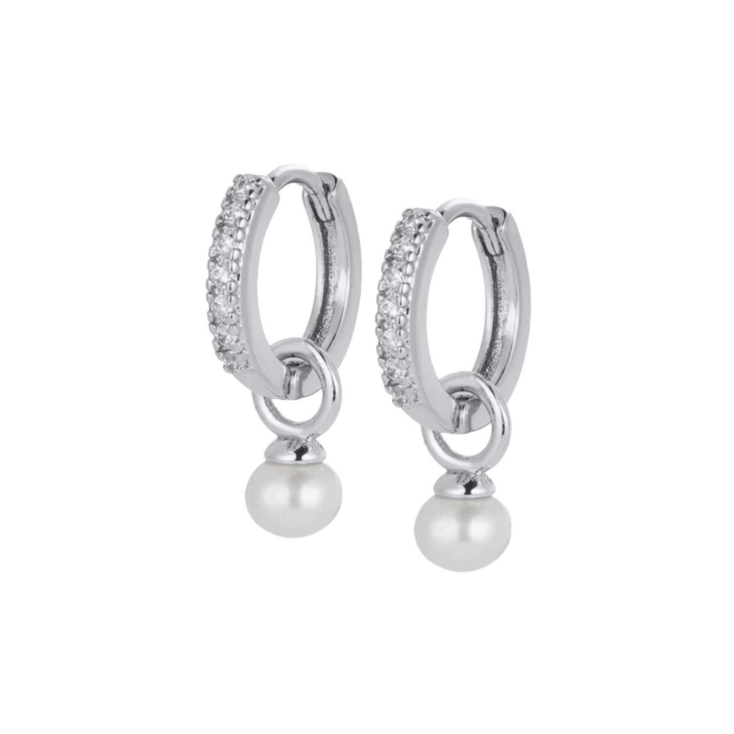 Scarlette Hoop Earrings - Silver