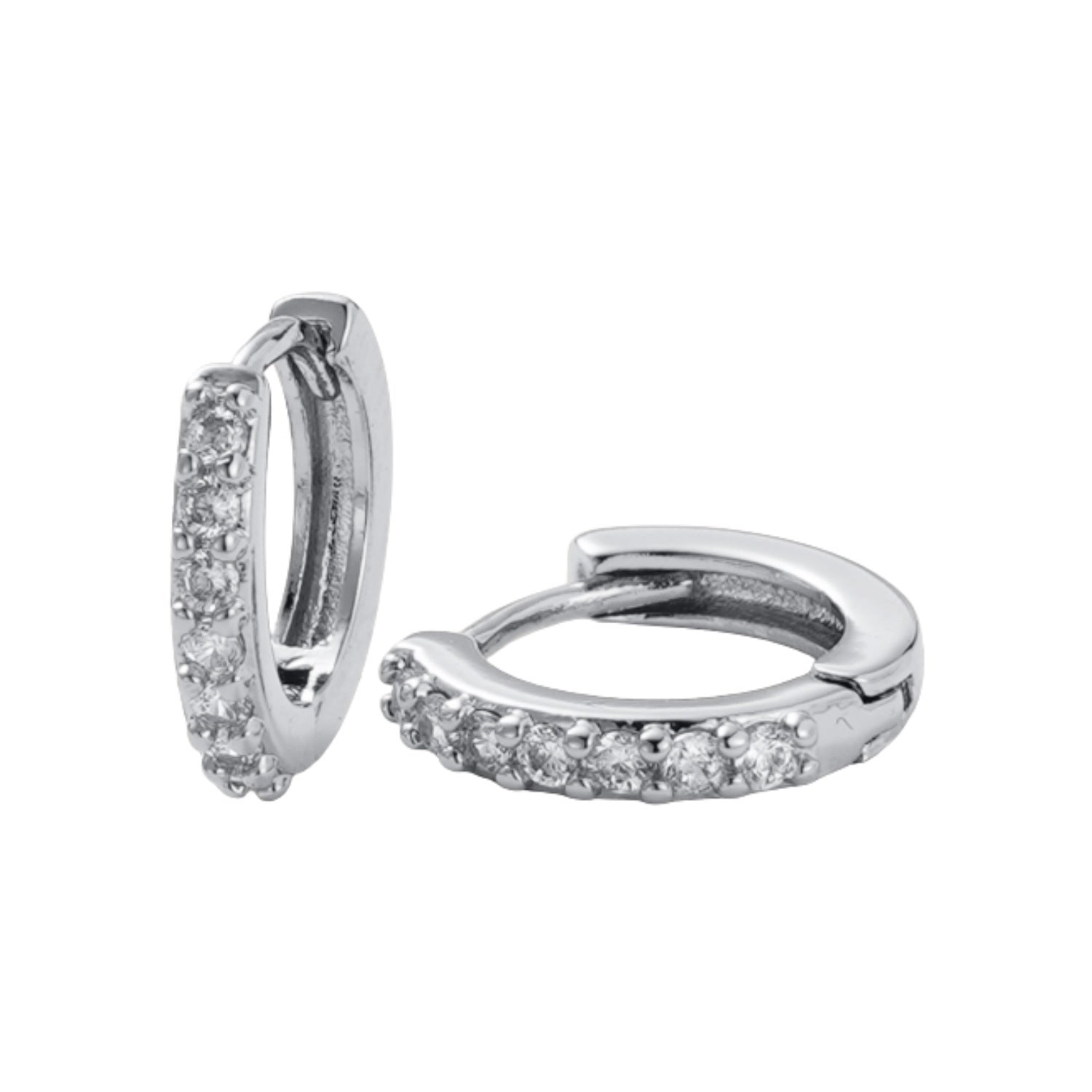 Ally Huggie Earrings - Silver