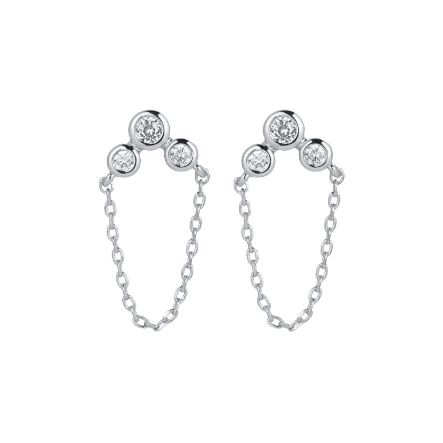 Tia Stud Earrings - Silver