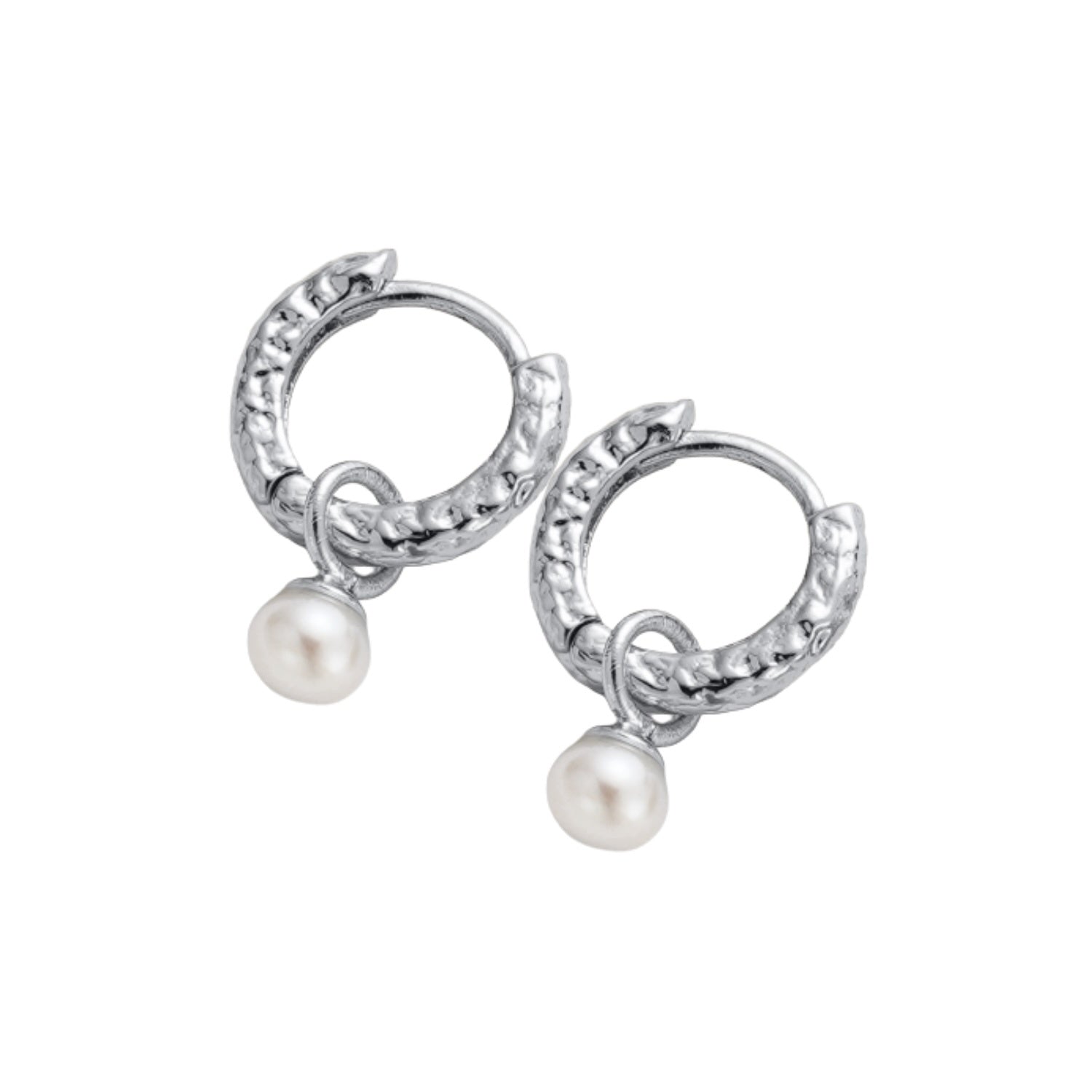 Emery Hoop Earrings - Silver