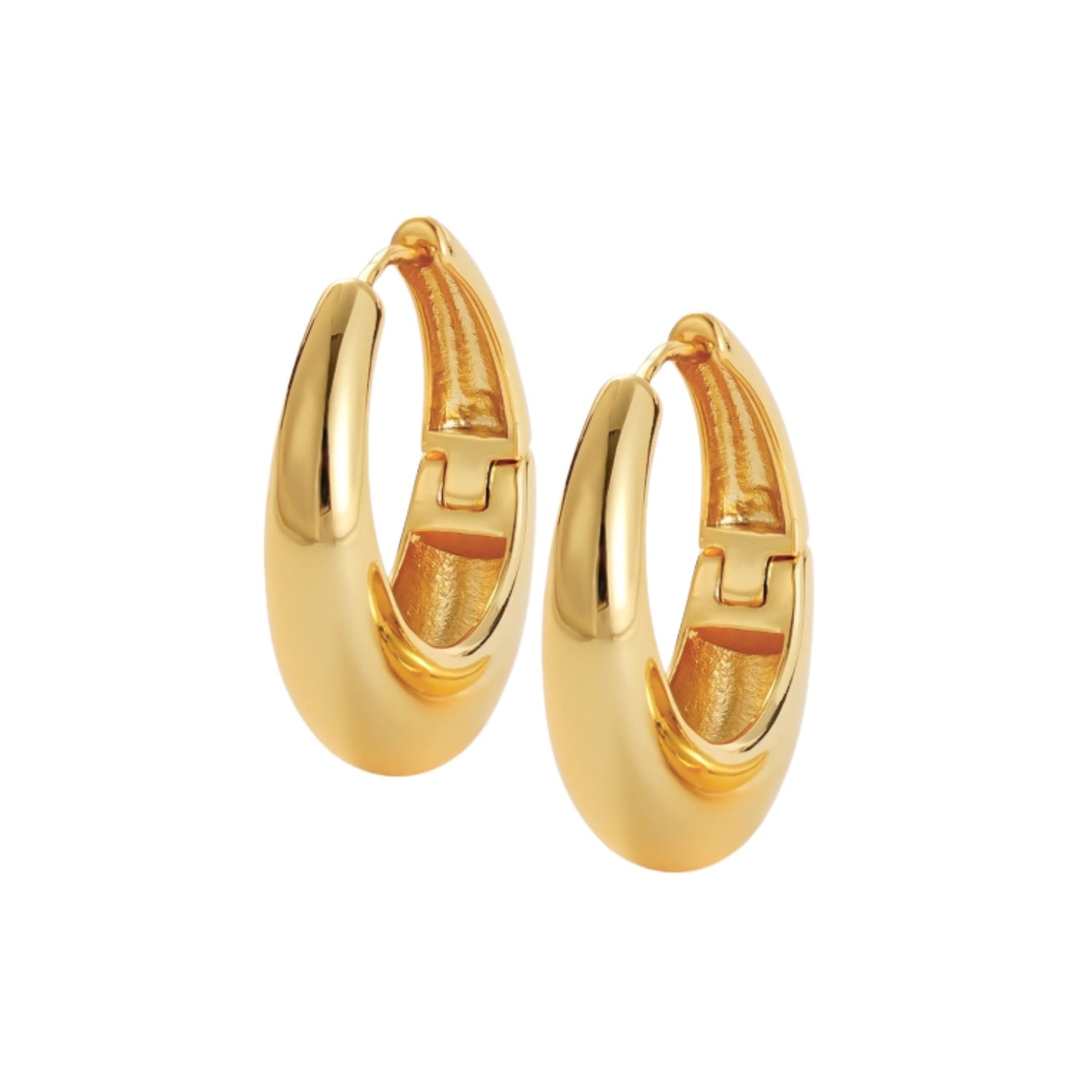 Cleo Hoop Earrings - Large - Gold