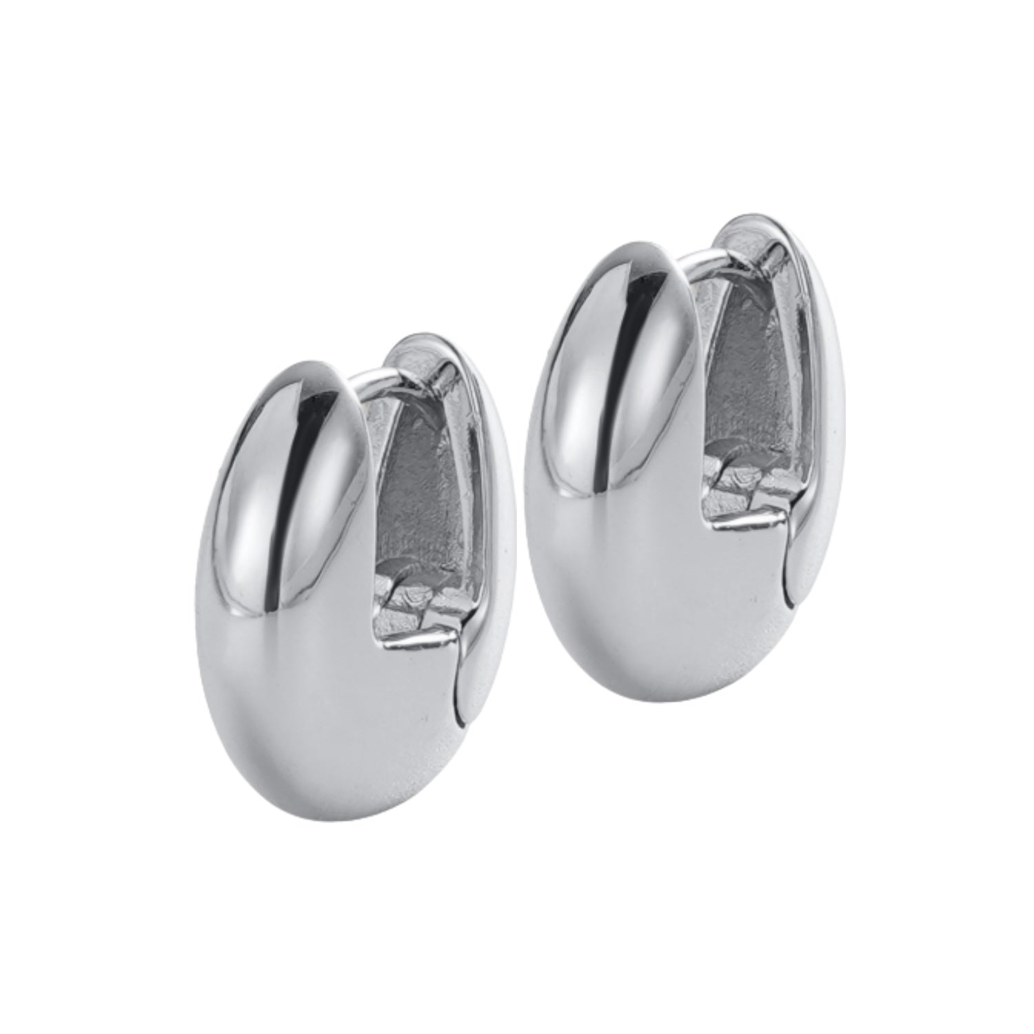 Carrie Hoop Earrings - Silver