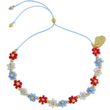 Flower Pearl  Bracelet - Gold Plated