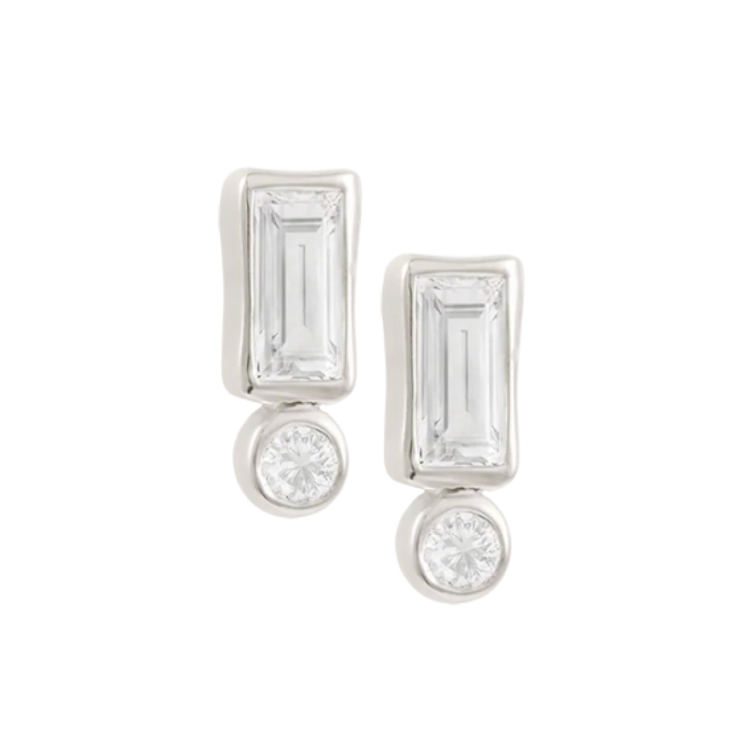 Vantage Topaz Studs - Silver