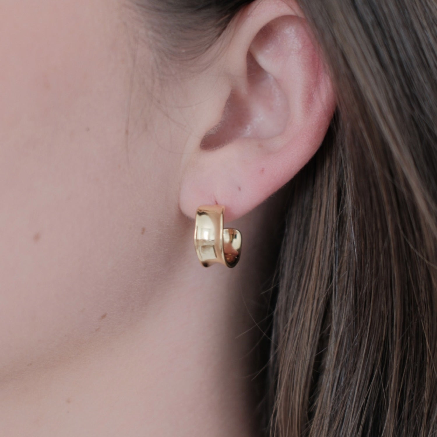 Nina Hoop Earrings - Gold