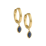 Ink Drop Hoops - Gold