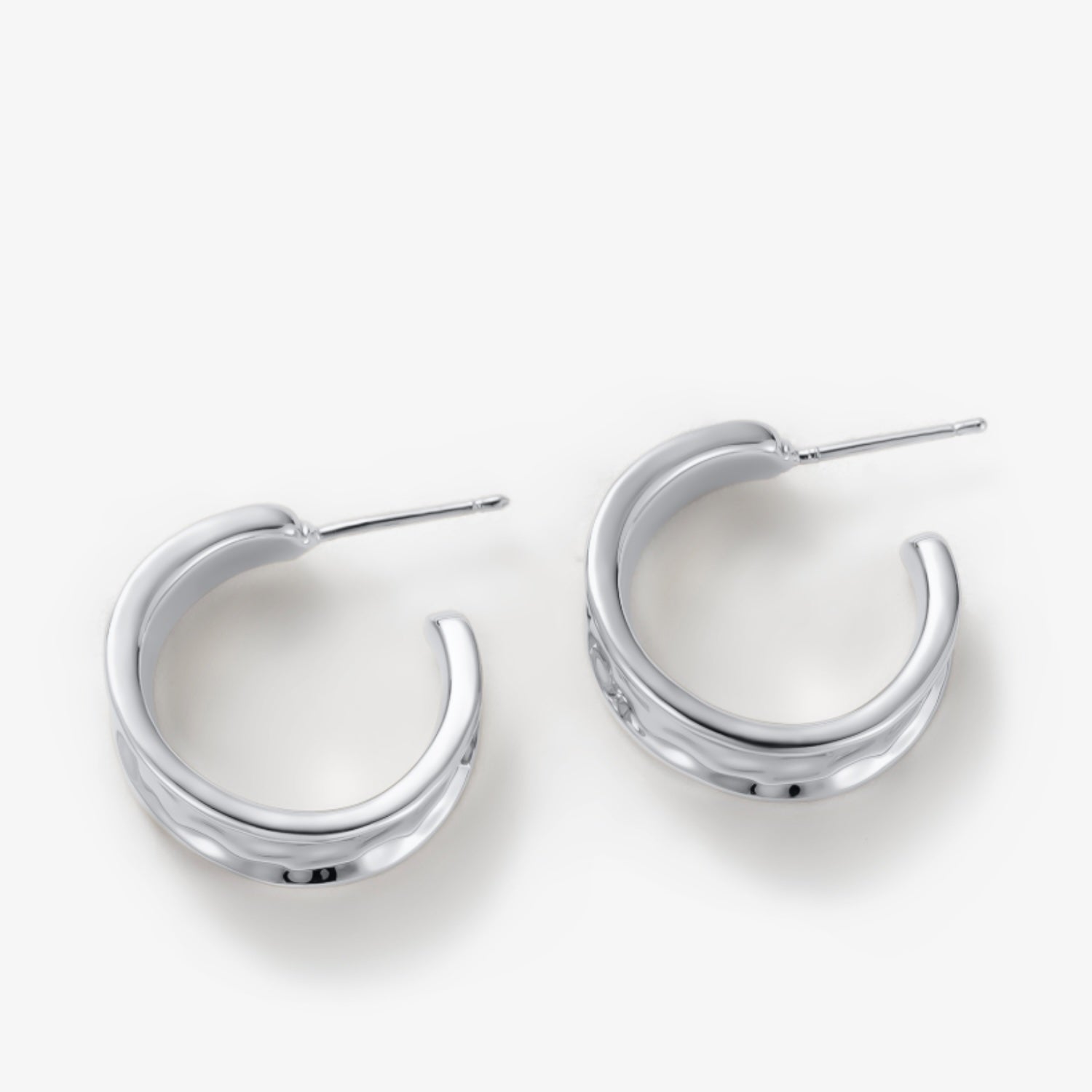 Bianca Mini Hoop Earrings - Silver