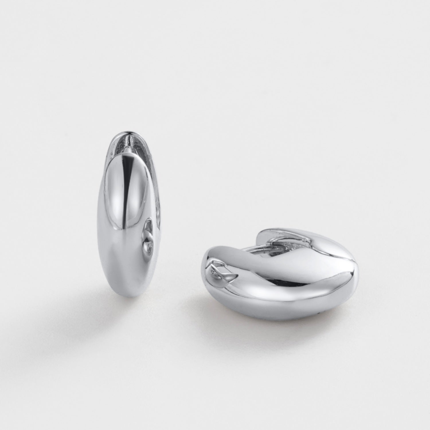 Carrie Hoop Earrings - Silver