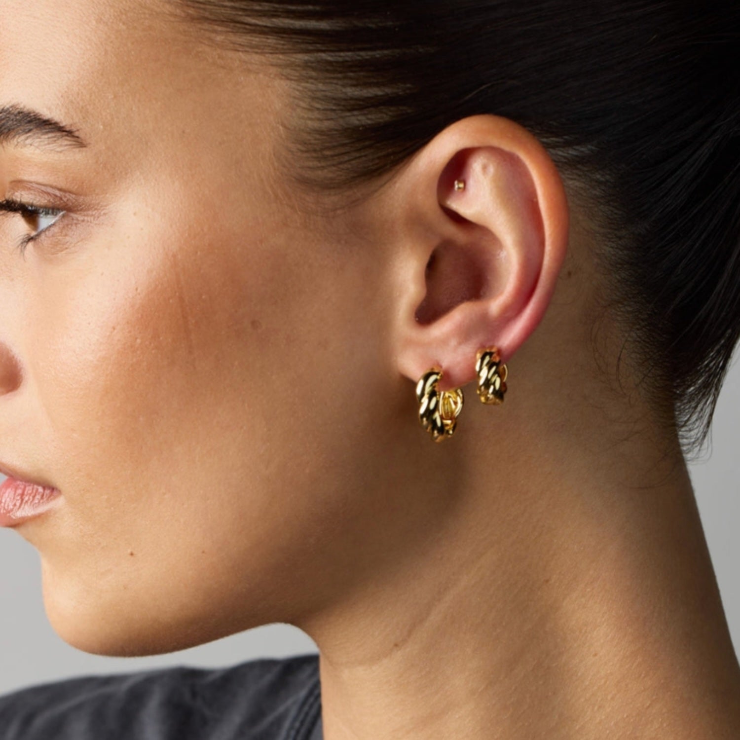 Maya Hoop Earrings - Gold