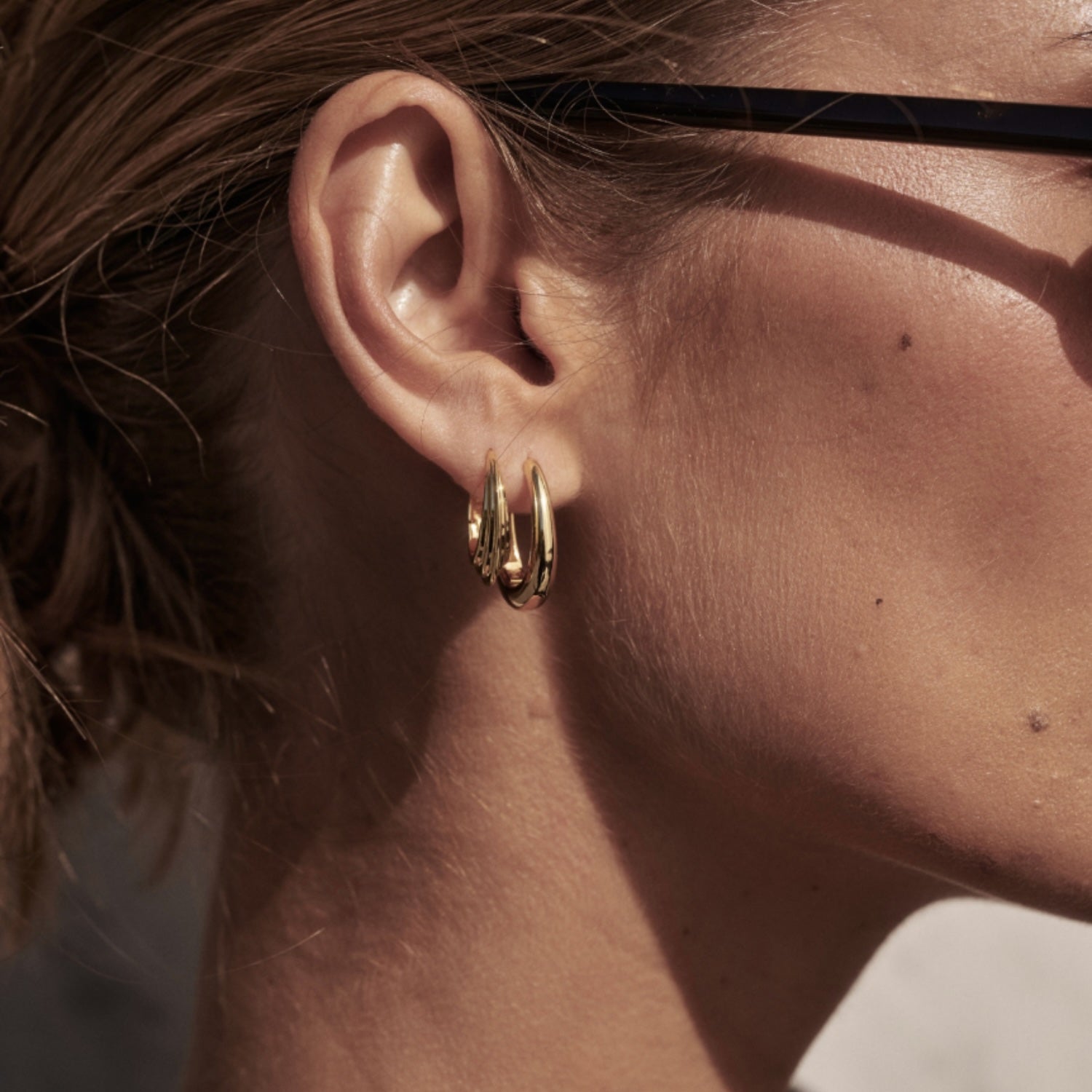 Marley Hoop Earrings - Medium - Gold