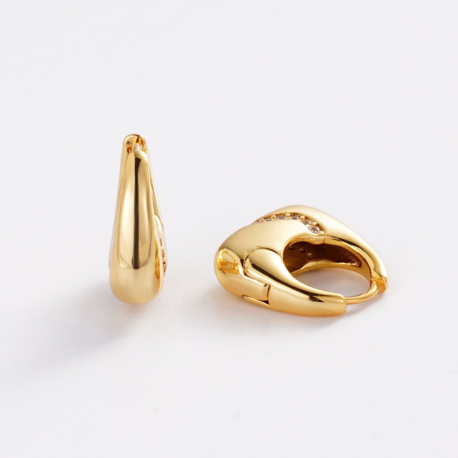 Demi Hoop Earrings - Gold