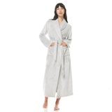 Desire Grey Long Plush Robe