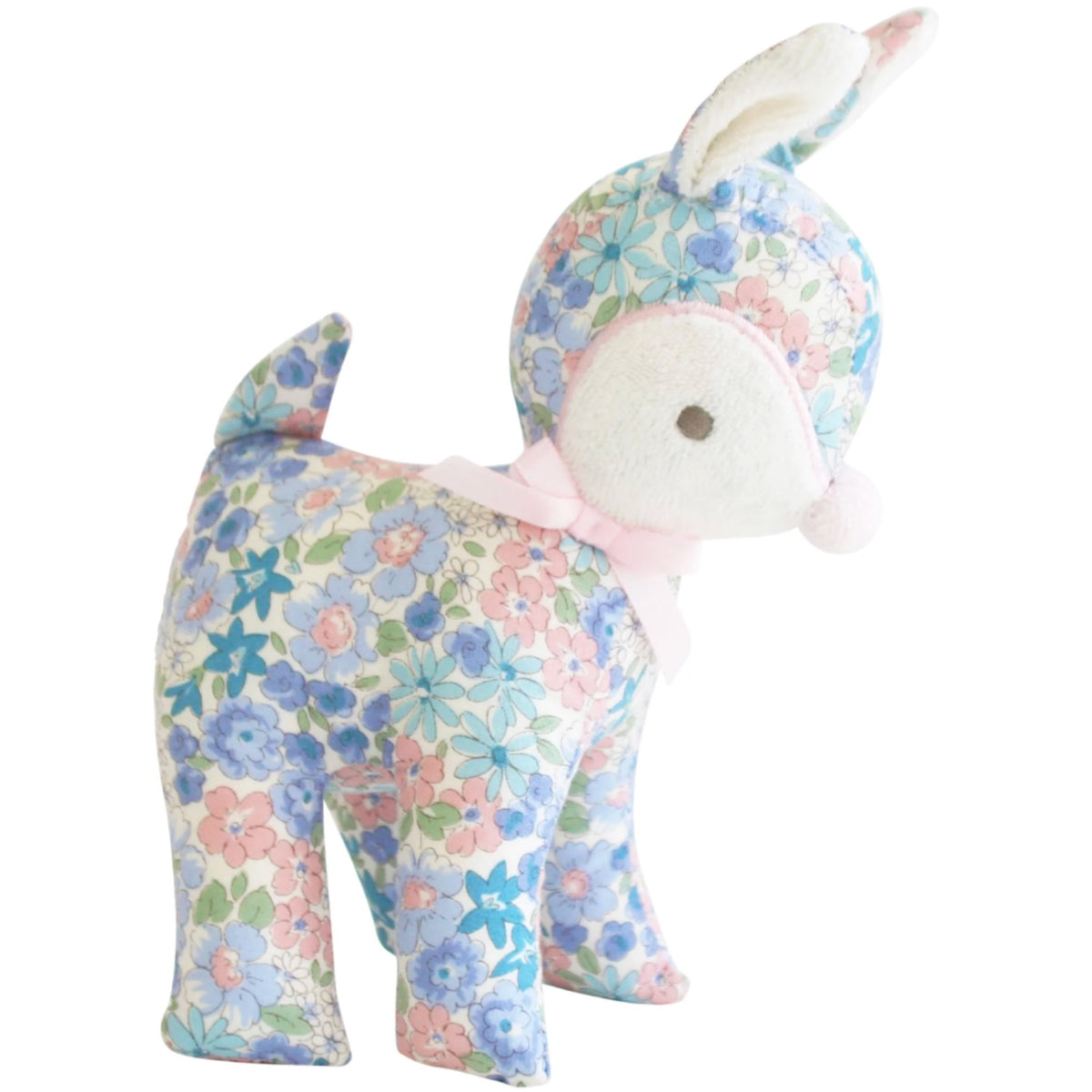 Baby Deer Rattle - Liberty Blue
