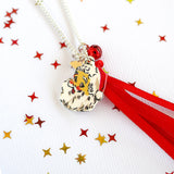 Holly Jolly Santa Necklace