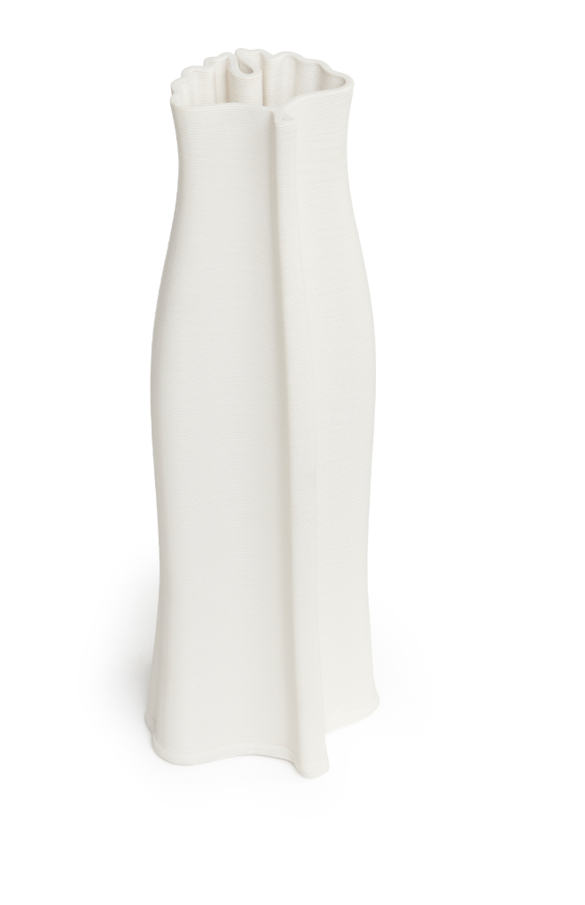 Ava White Vase 28cm