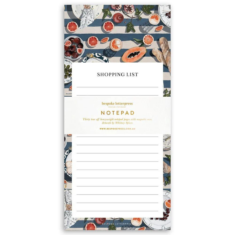 Shopping List - Blue Stripe