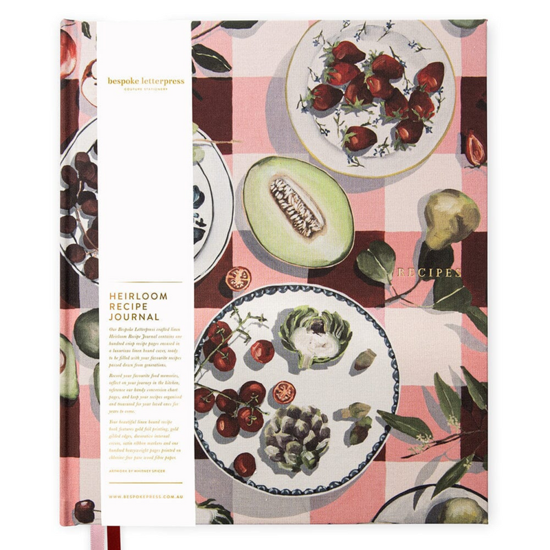 Recipe Book - Red Gingham