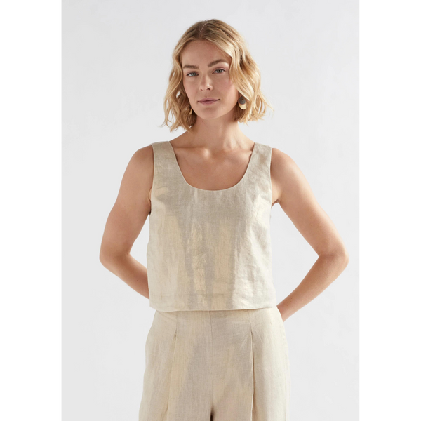 Metalen Tank - Gold Linen