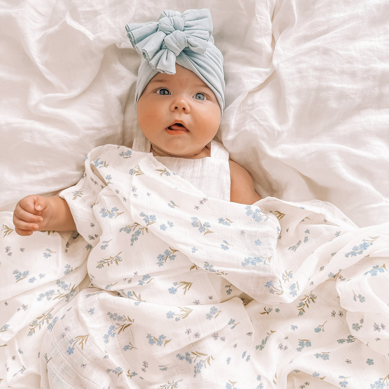 Muslin Swaddle - Forget-me-not