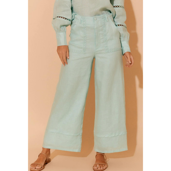 Gabriella Pant - Lace Mint