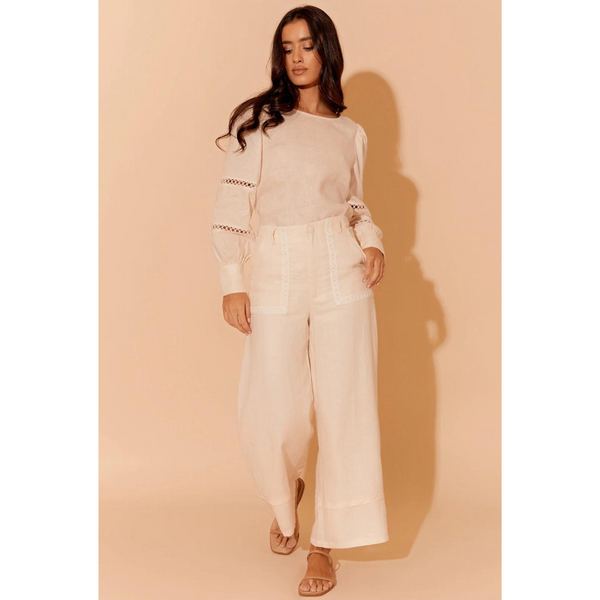 Gabriella Pant - Lace Cream