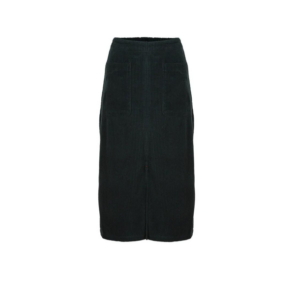 Phoenix Cord Midi Skirt - Green
