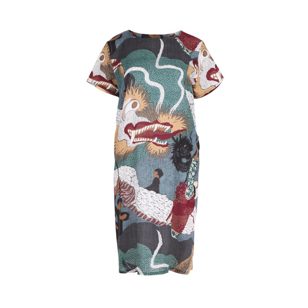 Festival shift Dress - Green